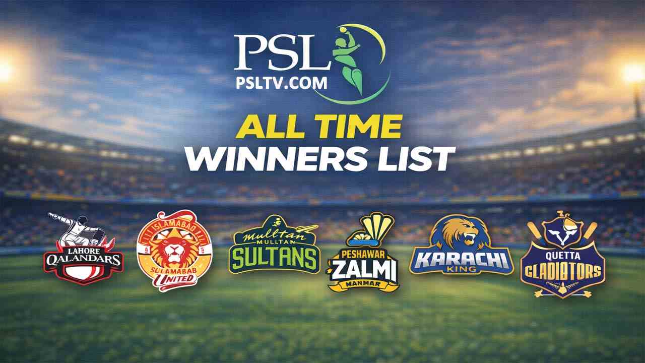 PSL Winners List of All-Time